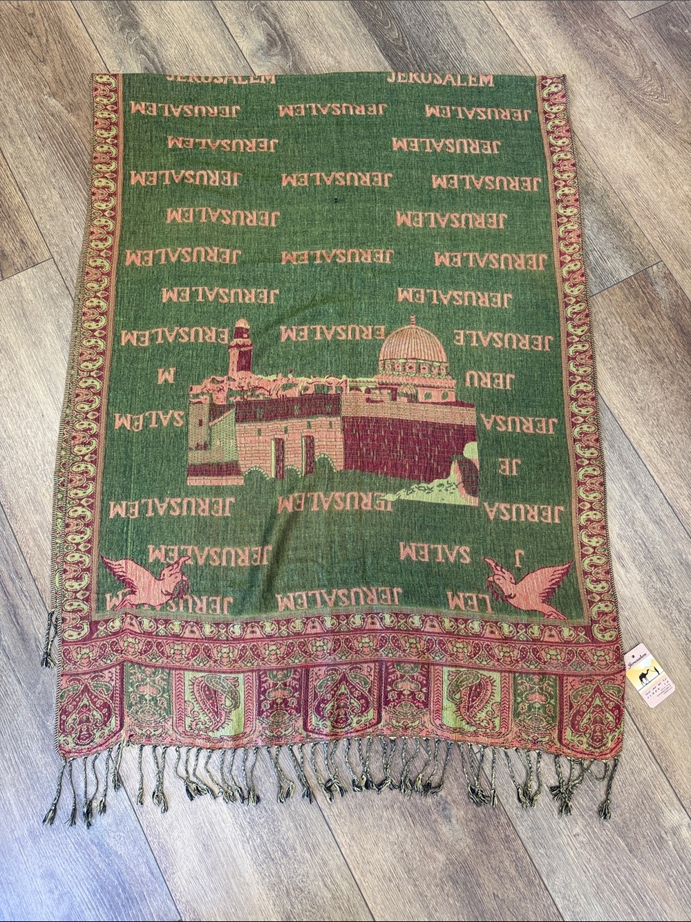 JERUSALEM SCARF 100% CASHMERE MADE IN  ISRAEL BY ALMHD